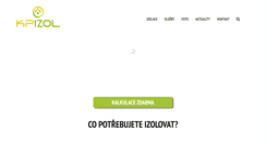 Desktop Screenshot of kpizol.cz